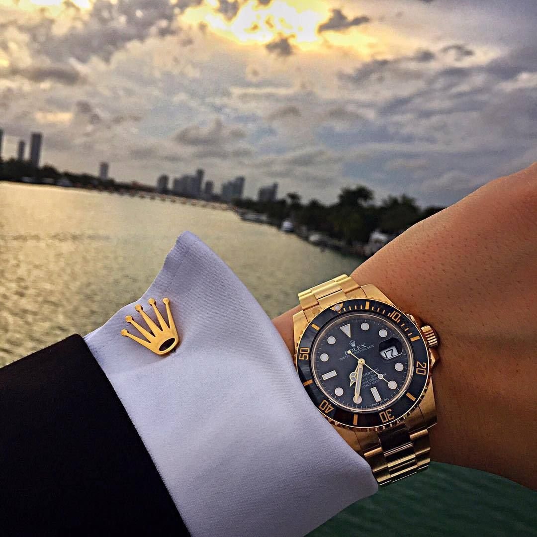 rolex with cuff links